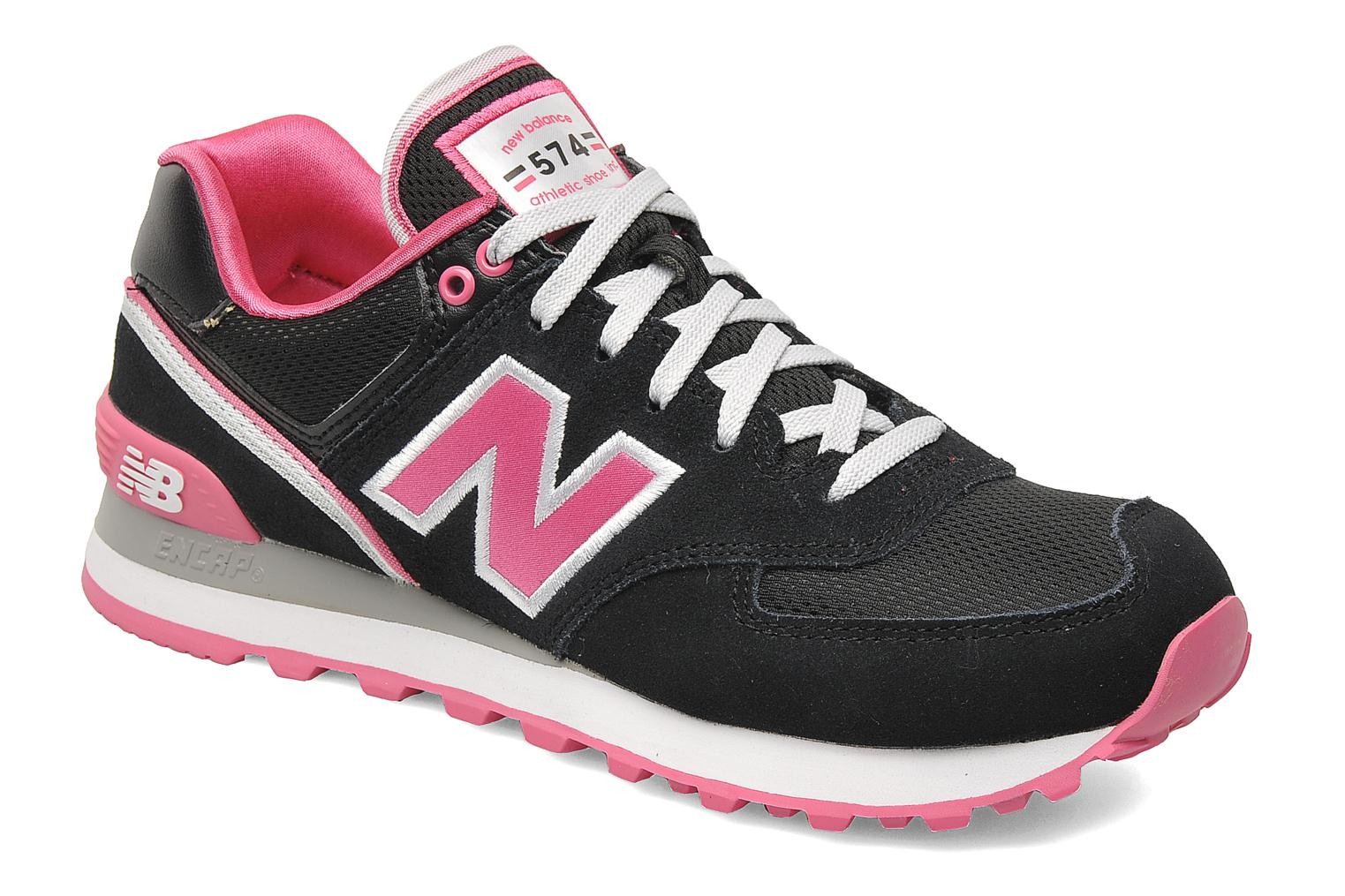 new balance wl574 w chaussures gris rose